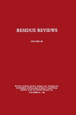 Residue Reviews