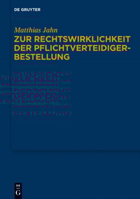 Zur Rechtswirklichkeit der Pflichtverteidigerbestellung