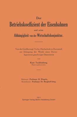 Der Betriebskoeffizient der Eisenbahnen und seine Abhängigkeit von der Wirtschaftskonjunktur