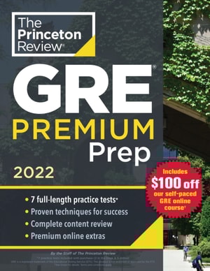 Princeton Review GRE Premium Prep, 2022