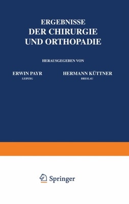 Ergebnisse der Chirurgie und Orthopädie