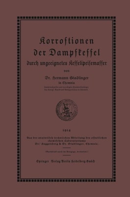 Korrosionen der Dampfkessel