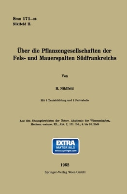 Über die Pflanzengesellschaften der Fels- und Mauerspalten Südfrankreichs