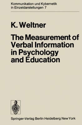 Measurement of Verbal Information in Psychology and Education