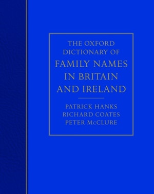 Oxford Dictionary of Family Names in Britain and Ireland