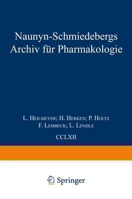 Naunyn Schmiedebergs Archiv für Pharmakologie