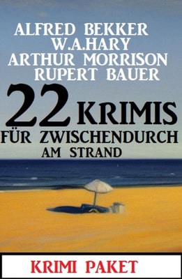22 Krimis für zwischendurch am Strand: Krimi Paket