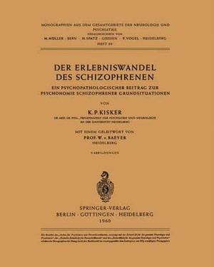 Der Erlebniswandel des Schizophrenen