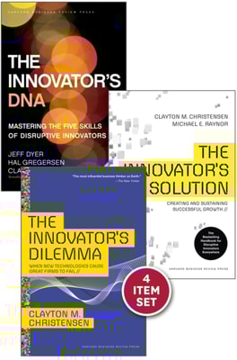 Disruptive Innovation: The Christensen Collection (The Innovator's Dilemma, The Innovator's Solution, The Innovator's DNA, and Harvard Business Review article &quote;How Will You Measure Your Life?&quote;) (4 Items)