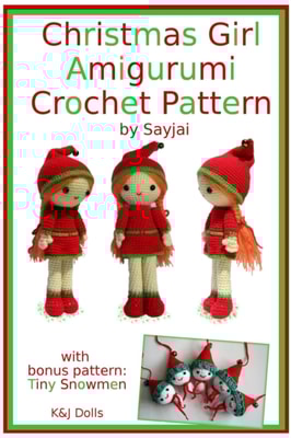 Christmas Girl Amigurumi Crochet Pattern