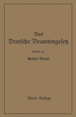 Das Deutsche Beamtengesetz (DBG)