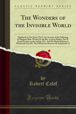 Wonders of the Invisible World