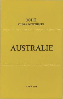 Etudes economiques de l'OCDE : Australie 1978