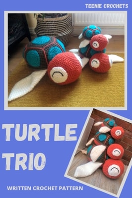 Turtle Trio - Written Crochet Pattern