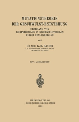 Mutationstheorie der Geschwulst-Entstehung