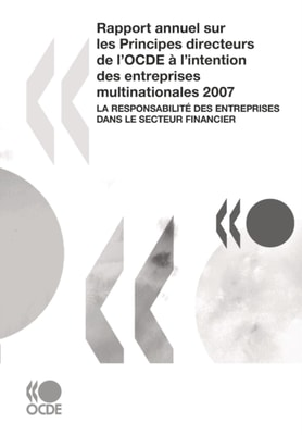 Rapport annuel sur les Principes directeurs de l'OCDE a l'intention des entreprises multinationales 2007 La responsabilite des entreprises dans le secteur financier