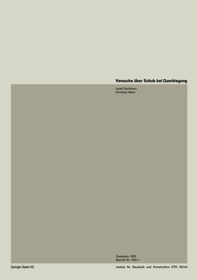 Versuche über Schub und Querbiegung