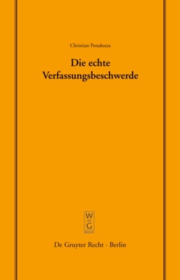 Die echte Verfassungsbeschwerde
