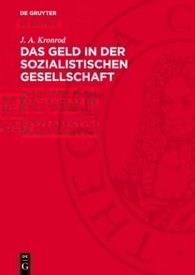 Das Geld in der Sozialistischen Gesellschaft