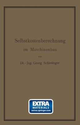 Selbstkostenberechnung im Maschinenbau
