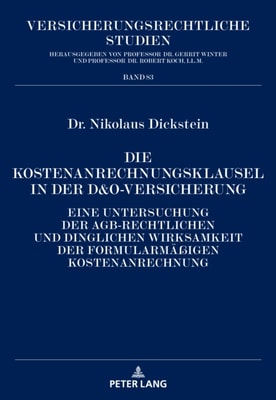 Die Kostenanrechnungsklausel in der D&O-Versicherung