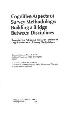 Cognitive Aspects of Survey Methodology