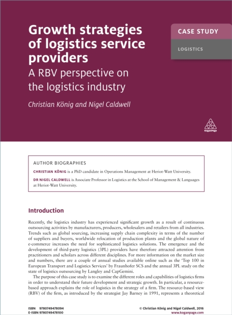 Case Study: Growth Strategies of Logistics Service Providers