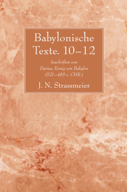 Babylonische Texte. 10-12
