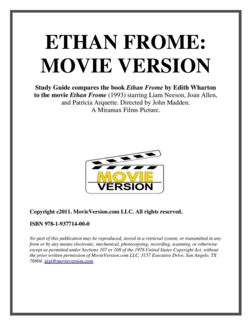 Study Guide to Ethan Frome: Movie Version