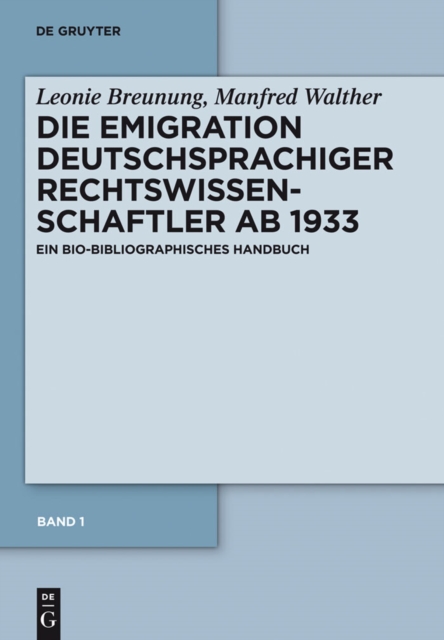 Band 1: Die Emigration nach Europa, Südamerika und Afrika