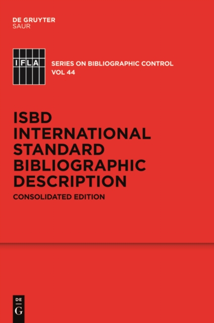 ISBD: International Standard Bibliographic Description