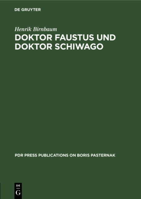 Doktor Faustus und Doktor Schiwago
