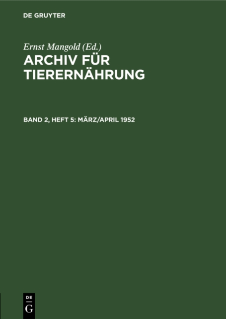 Marz/April 1952