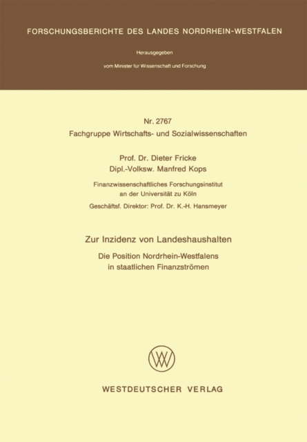 Zur Inzidenz von Landeshaushalten