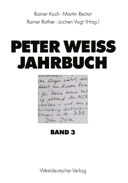 Peter Weiss Jahrbuch 3