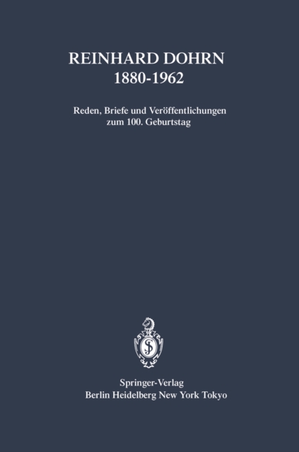 Reinhard Dohrn 1880–1962