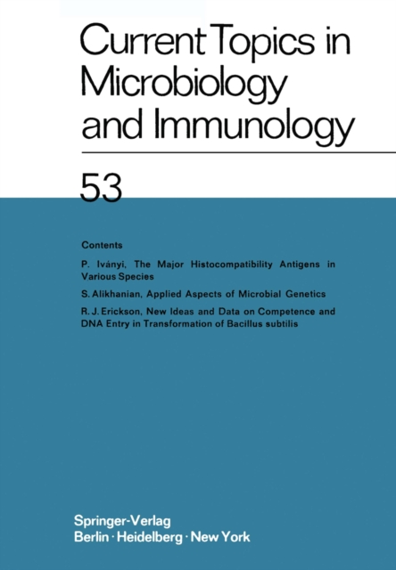 Current Topics in Microbiology and Immunology