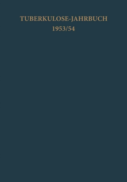 Tuberkulose-Jahrbuch 1953/54