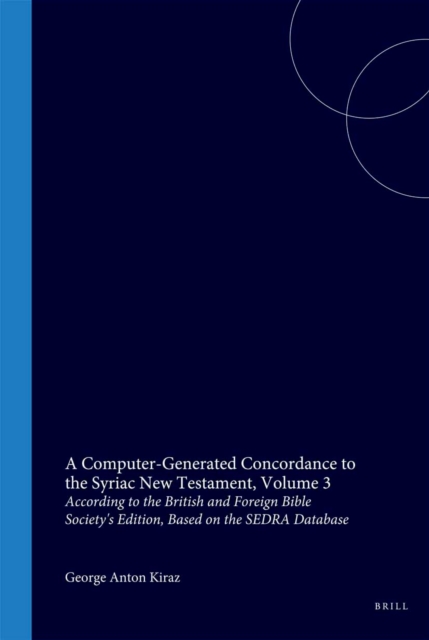 Computer-Generated Concordance to the Syriac New Testament