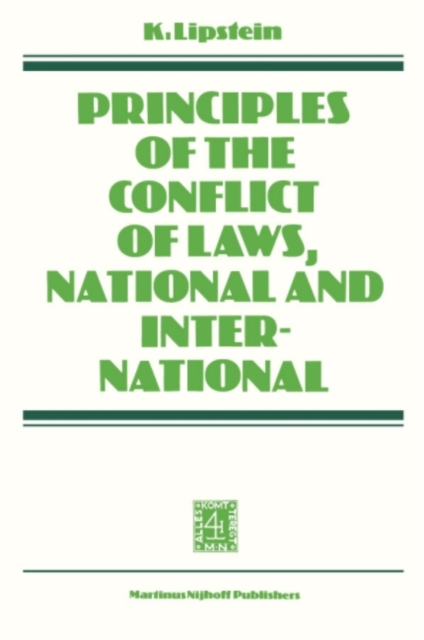 Principles of the Conflict of Laws National and International