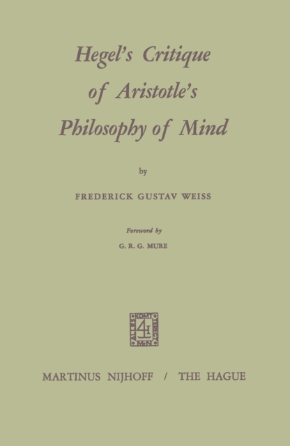 Hegel's Critique of Aristotle's Philosophy of Mind