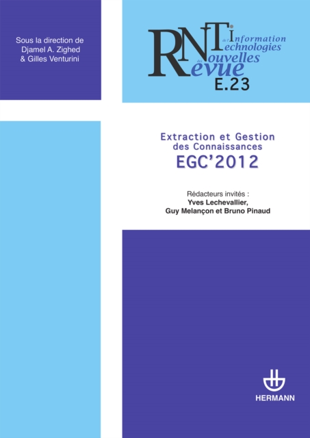 Revue des nouvelles technologies de l'information, n° E-23 EGC 2012
