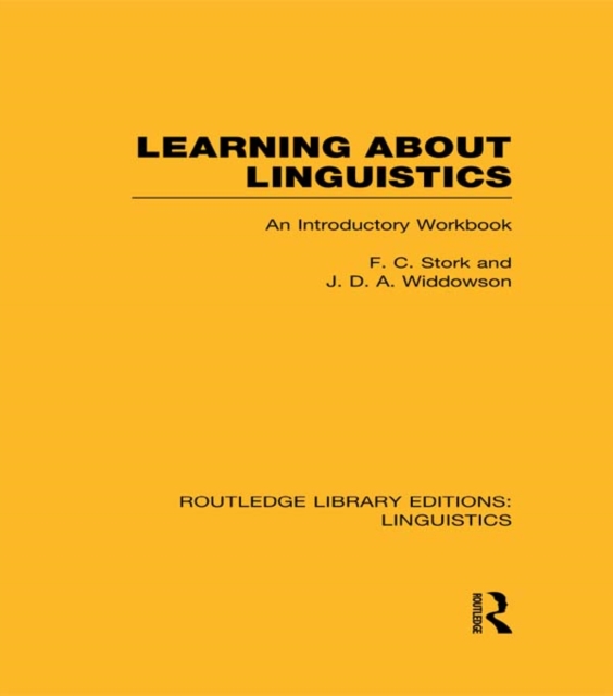 Learning about Linguistics (RLE Linguistics A: General Linguistics)