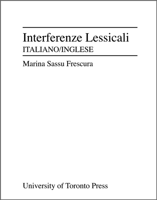 Interferenze lessicali