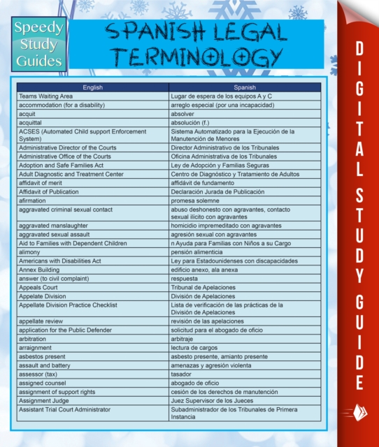 Spanish Legal Terminology