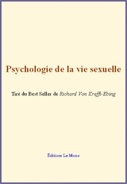 Psychologie de la vie sexuelle