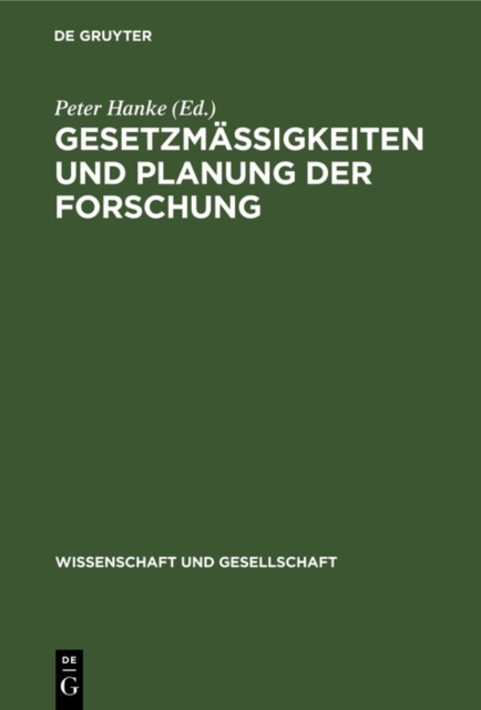 Gesetzmaigkeiten und Planung der Forschung