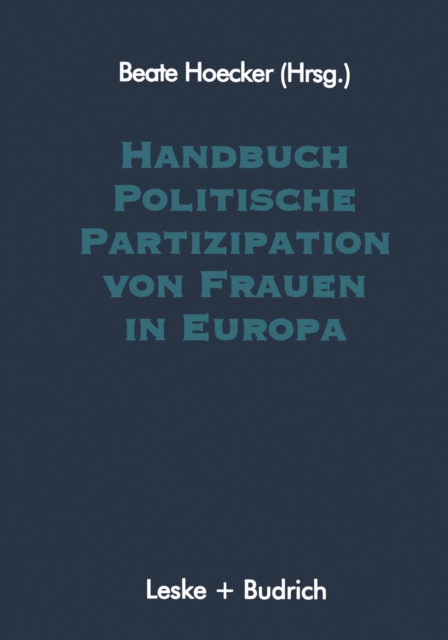 Handbuch Politische Partizipation von Frauen in Europa