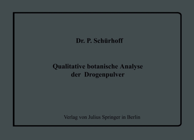 Qualitative botanische Analyse der Drogenpulver
