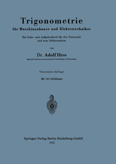 Trigonometrie für Maschinenbauer und Elektrotechniker